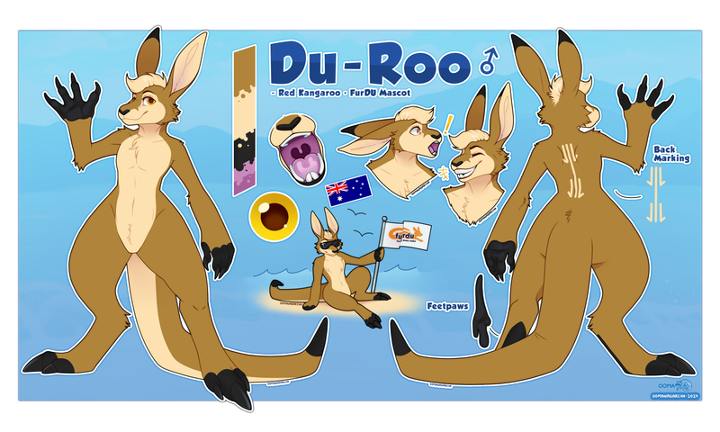 FurDU Mascot DuRoo Reference Sheet